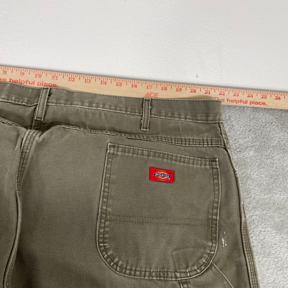 Dickies Carpenter Pants Mens 44x32 Brown Duck Canvas Utility Workwear Skater - Picture 11 of 15